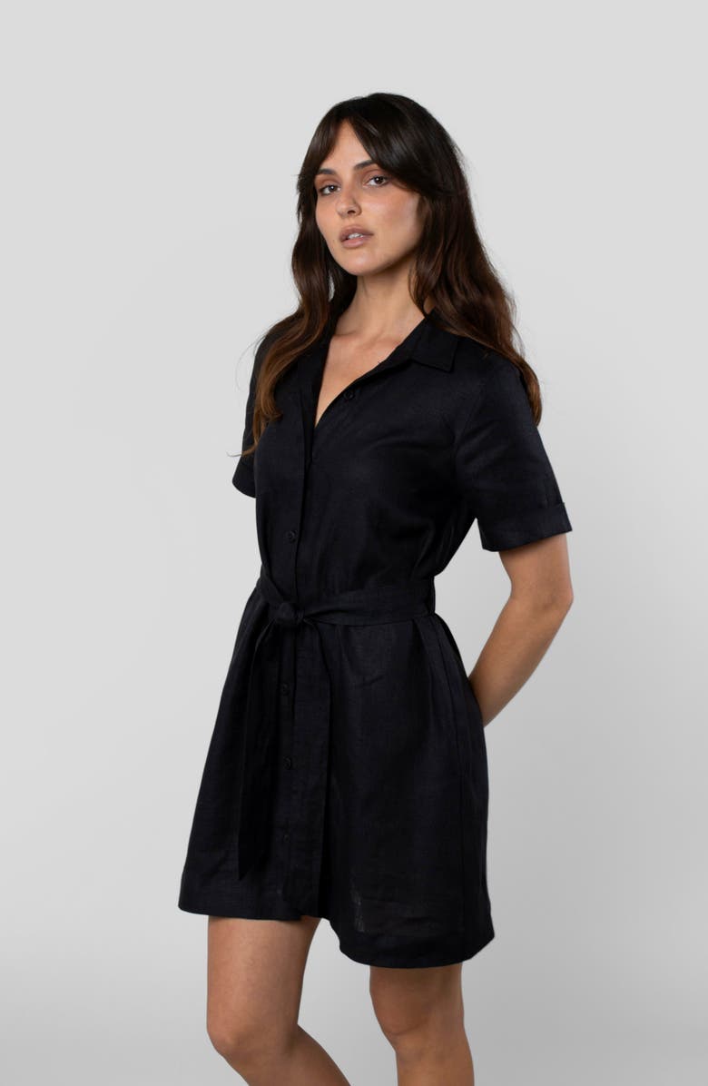 LEISURE LAB Montage Dress, Alternate, color, Black