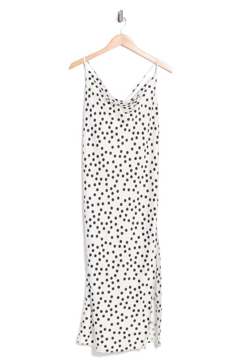 Polka Dot Satin Slipdress (Plus)