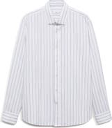 MANGO Regular Fit Stripe Button-Up Shirt