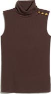 L'AGENCE Ceci Sleeveless Turtleneck Sweater