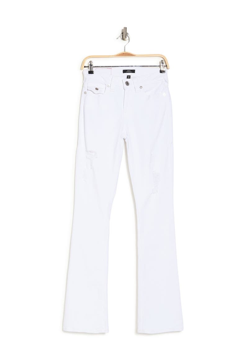 Becca Destroyed Bootcut Jeans, Alternate, color, OPTIC WHITE DESTROY