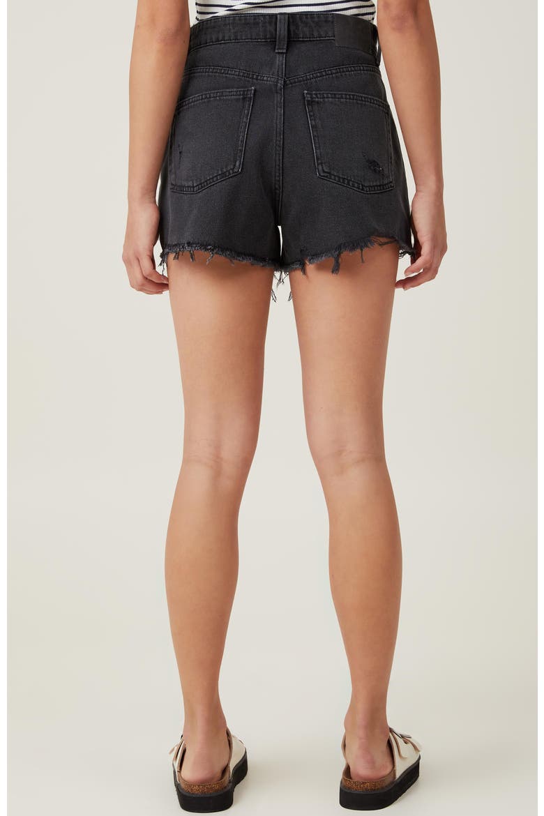 Women's Original Denim Short, Alternate, color, Graphite Black Worn