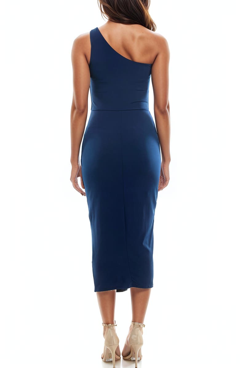 Socialite One-Shoulder Knit Midi Dress, Alternate, color,