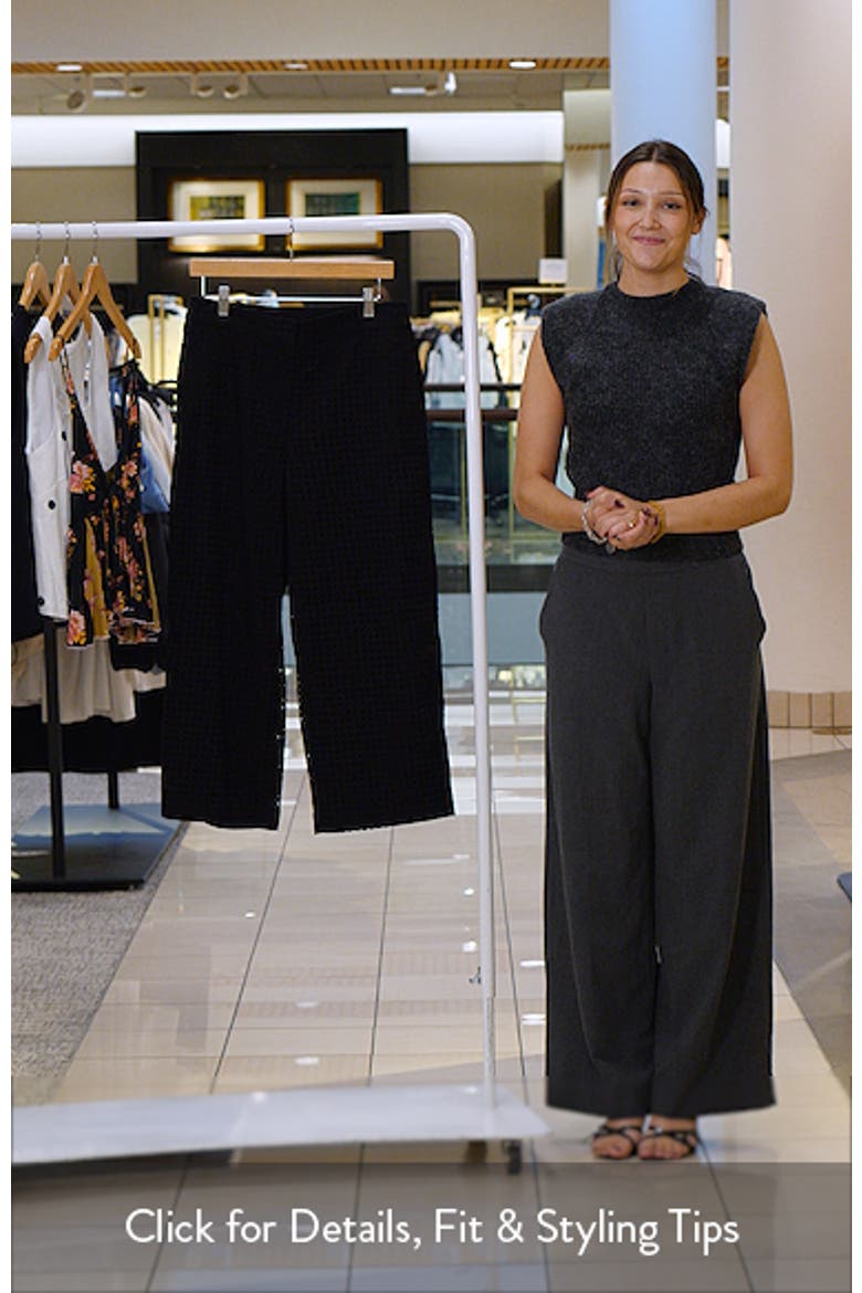 Eyelet Crop Straight Leg Pants video