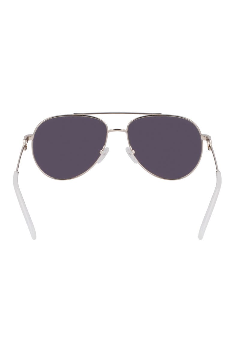 Foulonn 58mm Aviator Sunglasses, Alternate, color, SILVER/GREY