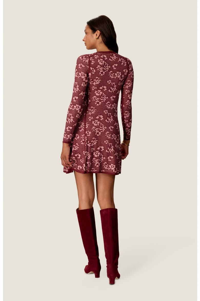 Daleney Jacquard Sweater Dress, Alternate, color, Cotto/Blush