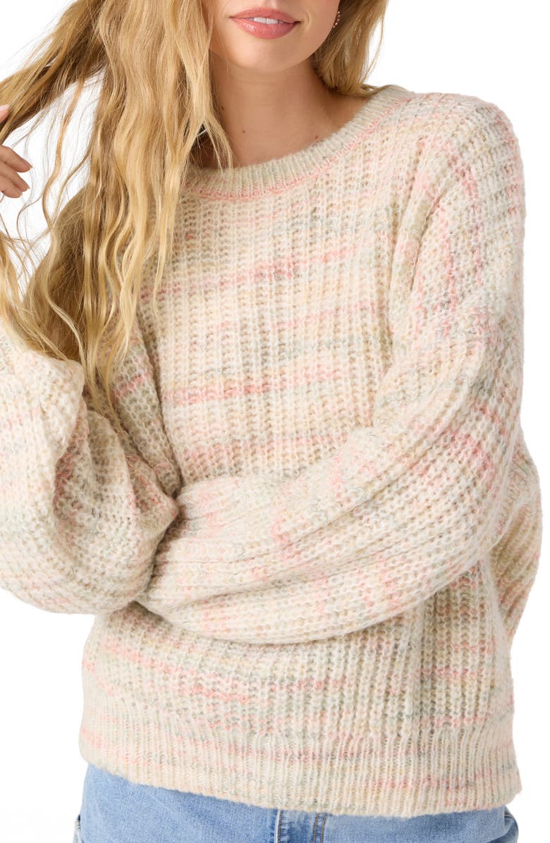 O'Neill Bayou Stripe Crewneck Sweater, Alternate, color, 