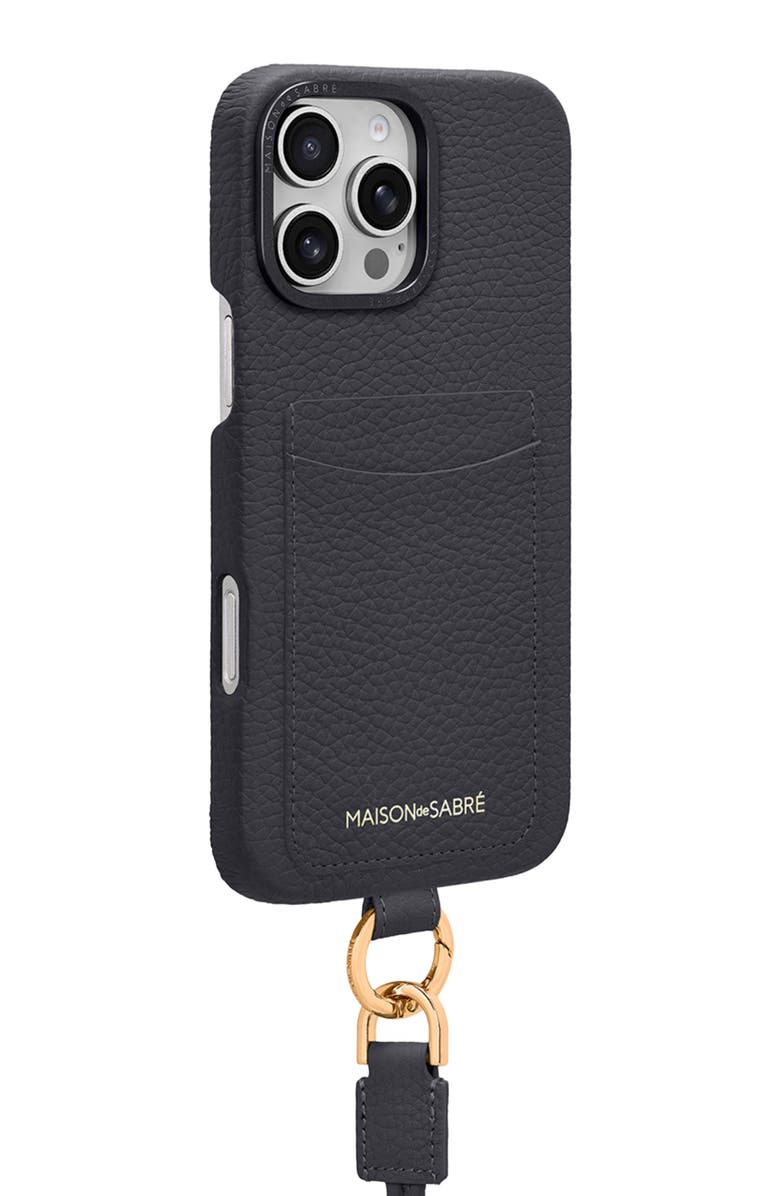 MAISON de SABRÉ Sling Phone Case, Alternate, color, Graphite Grey