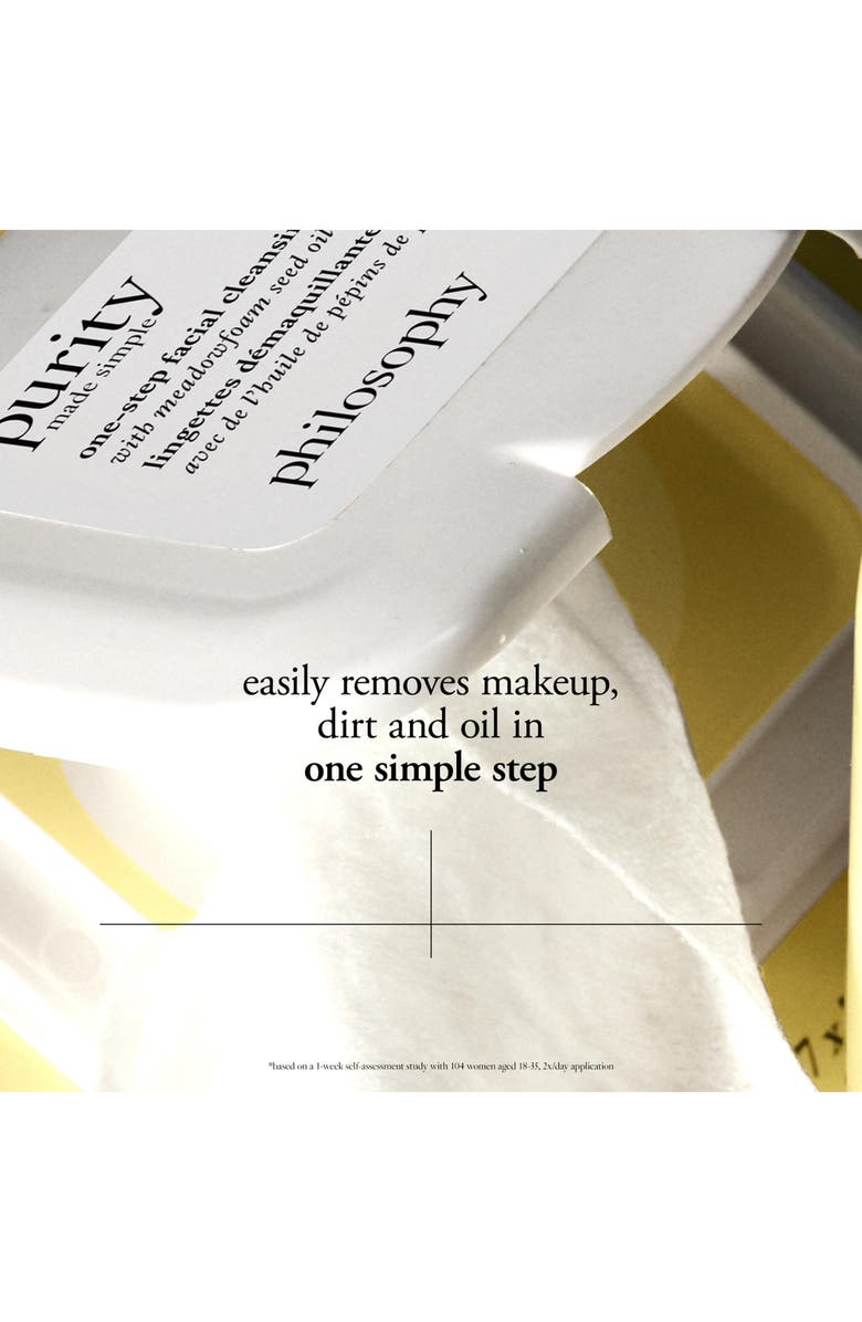 philosophy purity made simple one-step facial cleansing cloths, Alternate, color, 