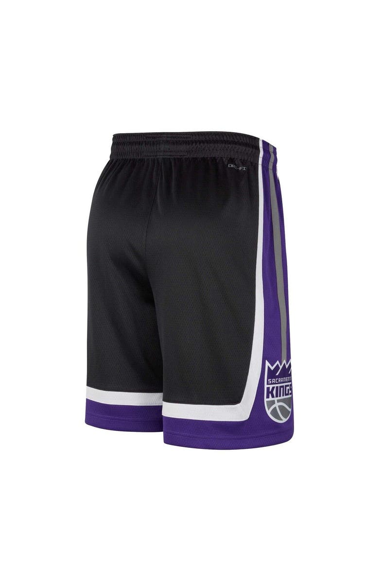 Nike Men's Nike Black Sacramento Kings Swingman Icon Edition Shorts, Alternate, color,