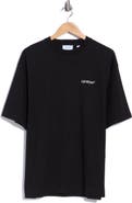 OFF WHITE Skate Fit Tape Arrow Cotton T-Shirt