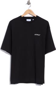 OFF WHITE Skate Fit Tape Arrow Cotton T-Shirt