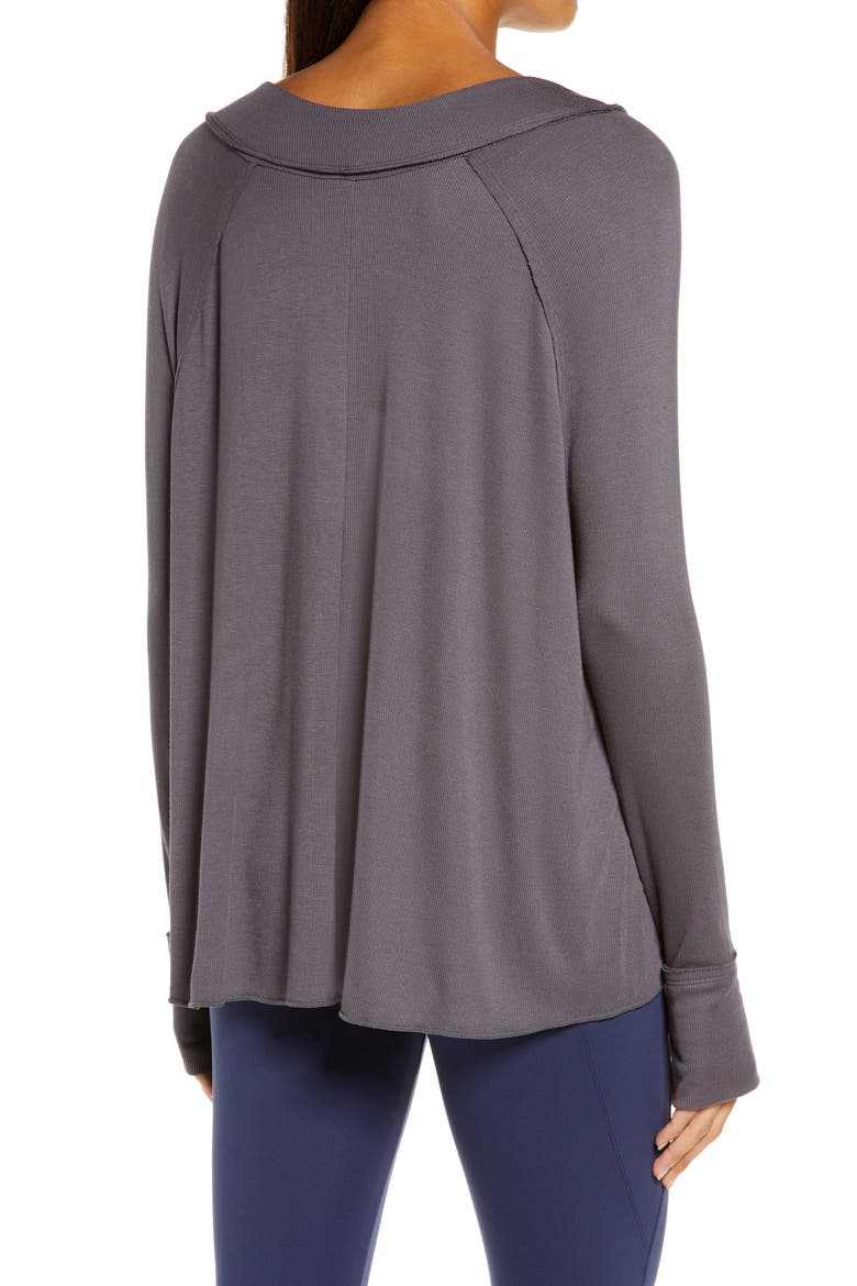 Essentials Ribbed Top, Alternate, color, NINE IRON