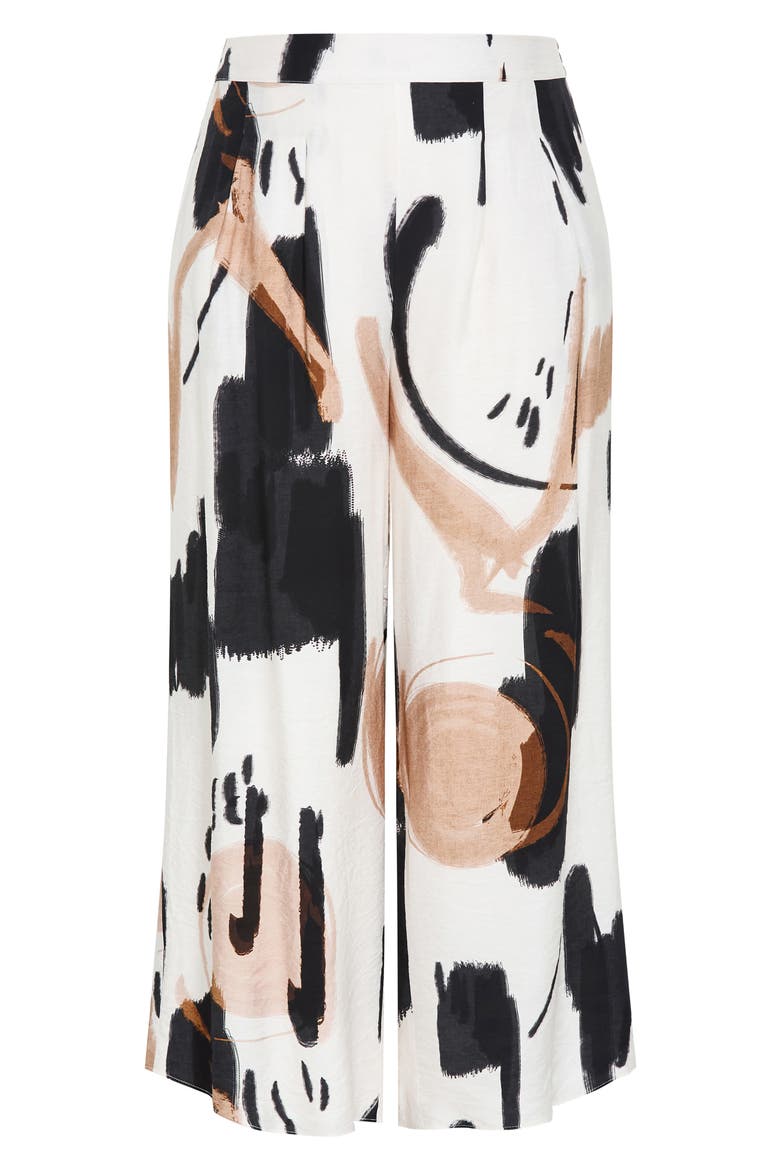 Alexi Exhibit Print Wide Leg Pants, Alternate, color, EXHIBIT