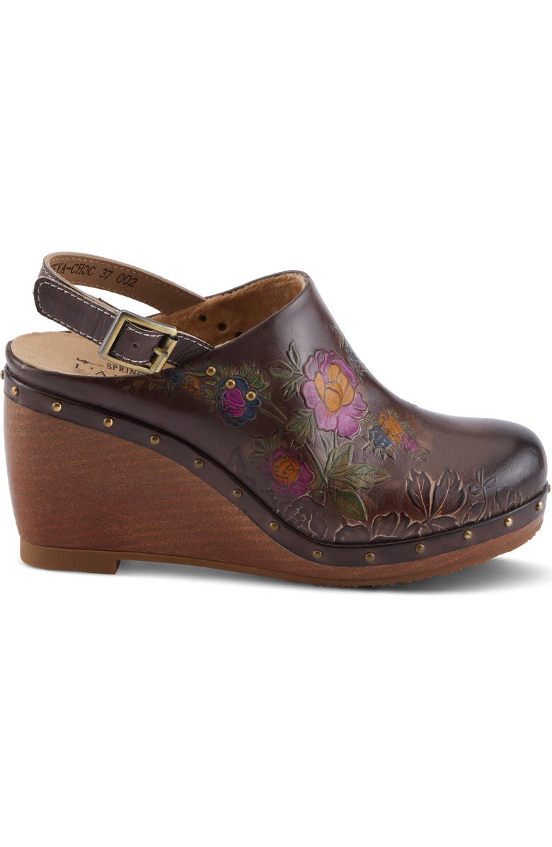 L'Artiste by Spring Step Loveya Slingback Platform Wedge Clog, Alternate, color,