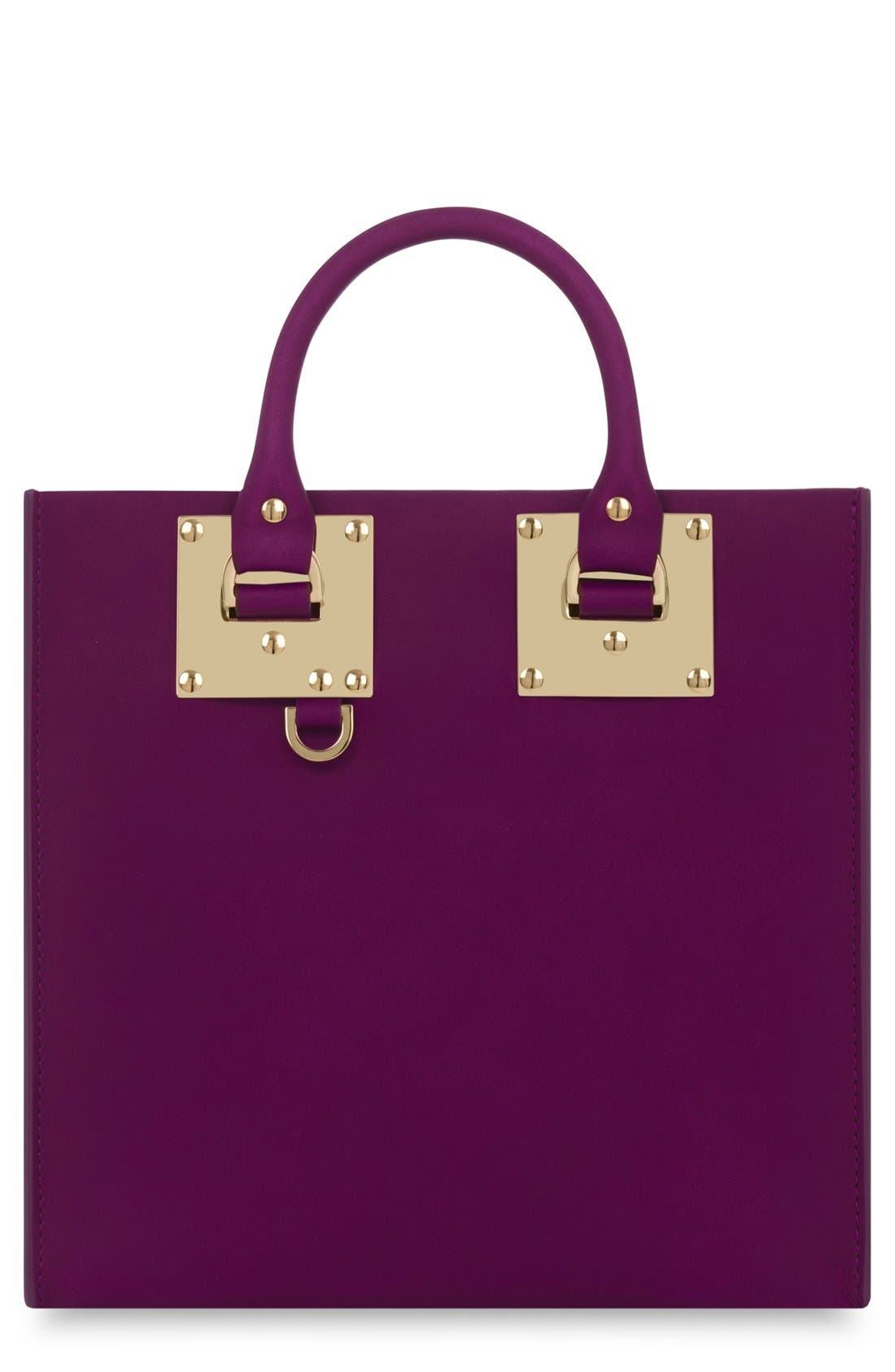 Sophie Hulme Albion Square Leather Tote, Main, color, 