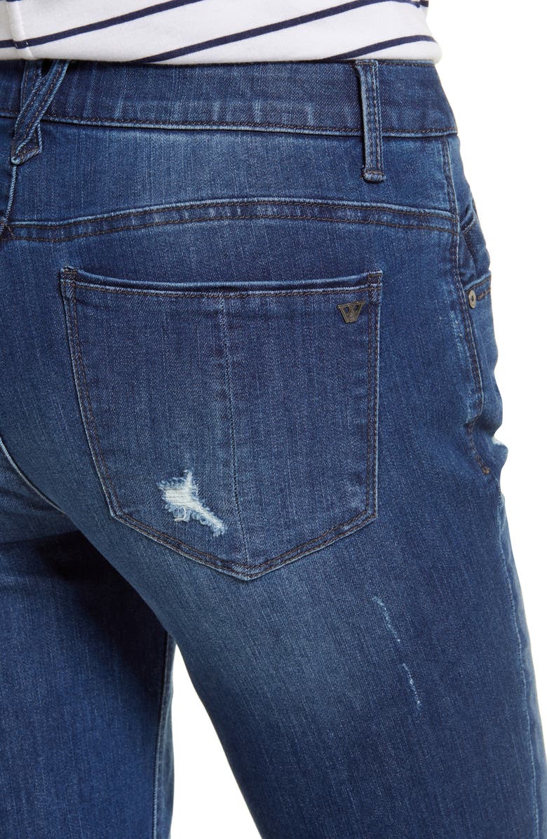 Wit & Wisdom CoolMax<sup>®</sup> Ripped Mid Rise Girlfriend Jeans, Alternate, color,
