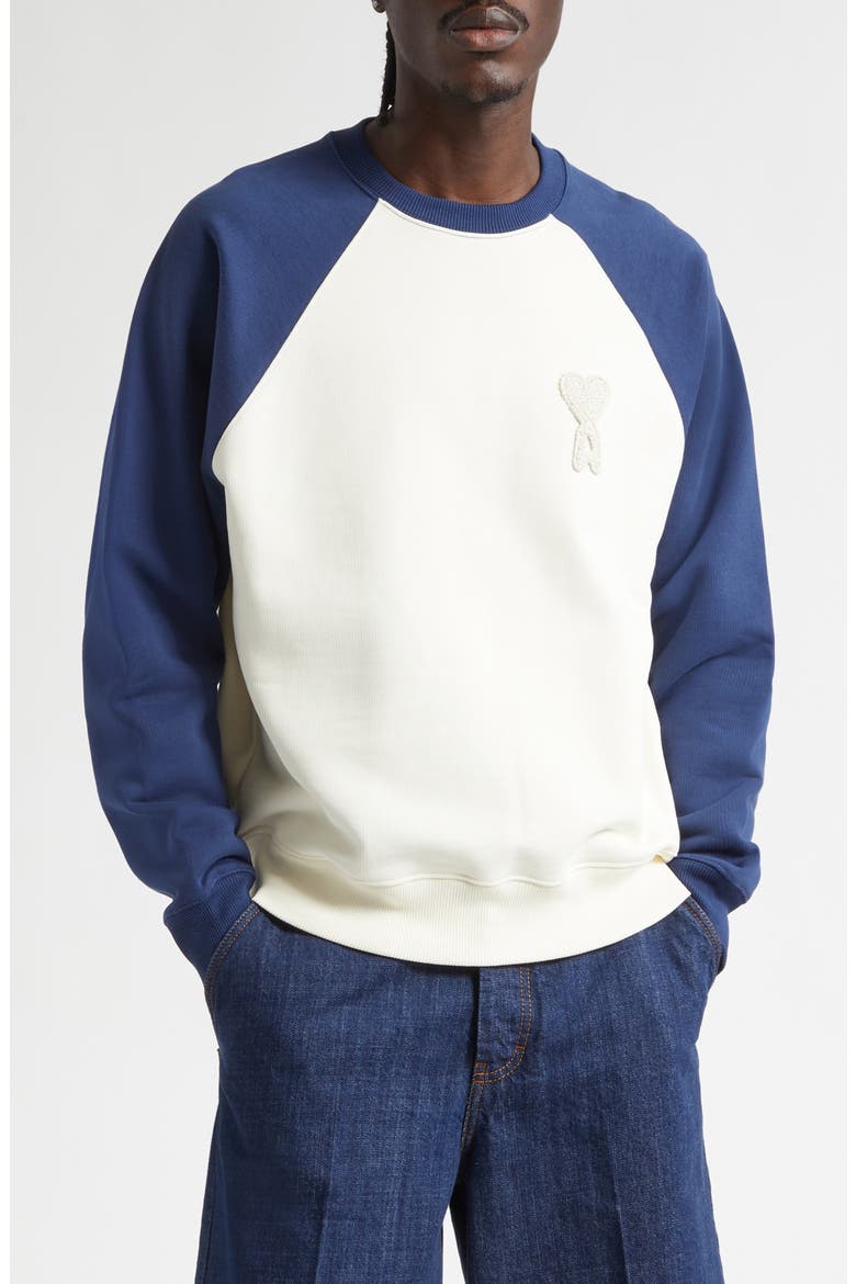 Ami de Coeur Boxy Colorblock Baseball Sweatshirt (Men) | Nordstrom