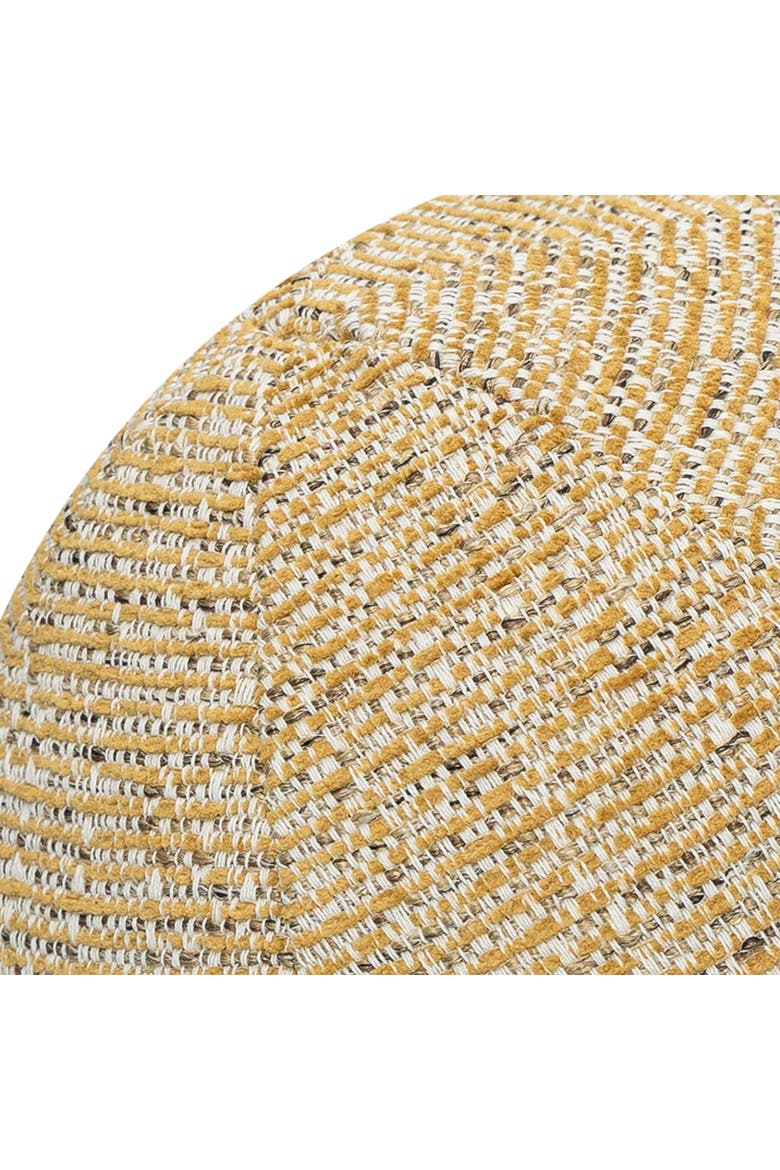 Golden Hour Indoor & Outdoor Woven Accent Orb Pillow, Alternate, color, Golden