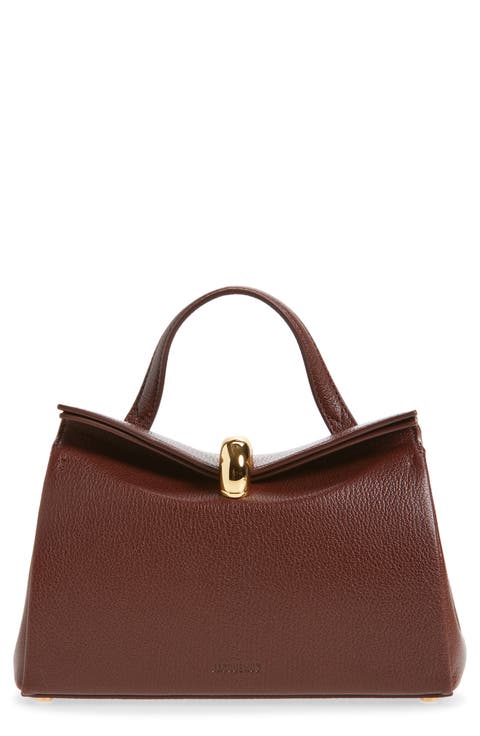 Le Petit Valerie Leather Top Handle Bag