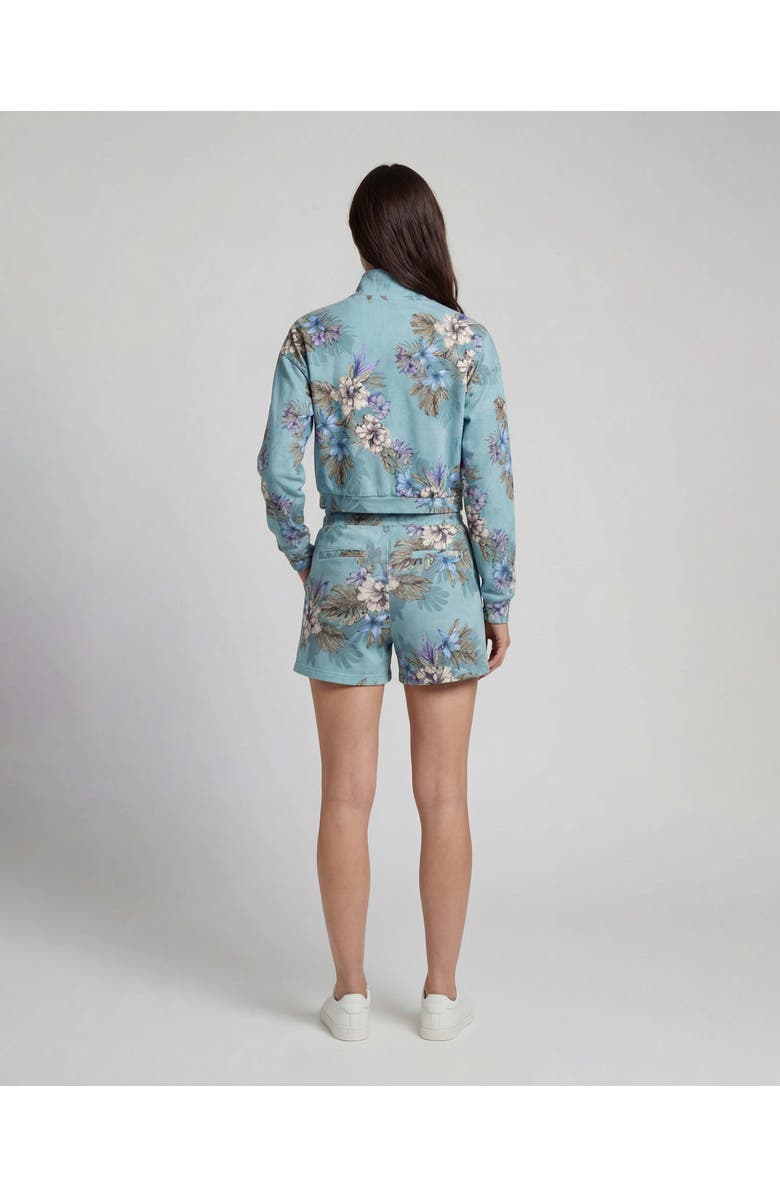 Lords of Harlech Exotic Floral Womens Drawstring Short, Alternate, color, Exotic Floral Teal