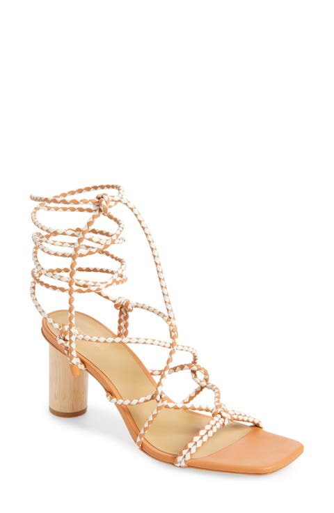 Macie Corded Ankle Tie Sandal (Women)