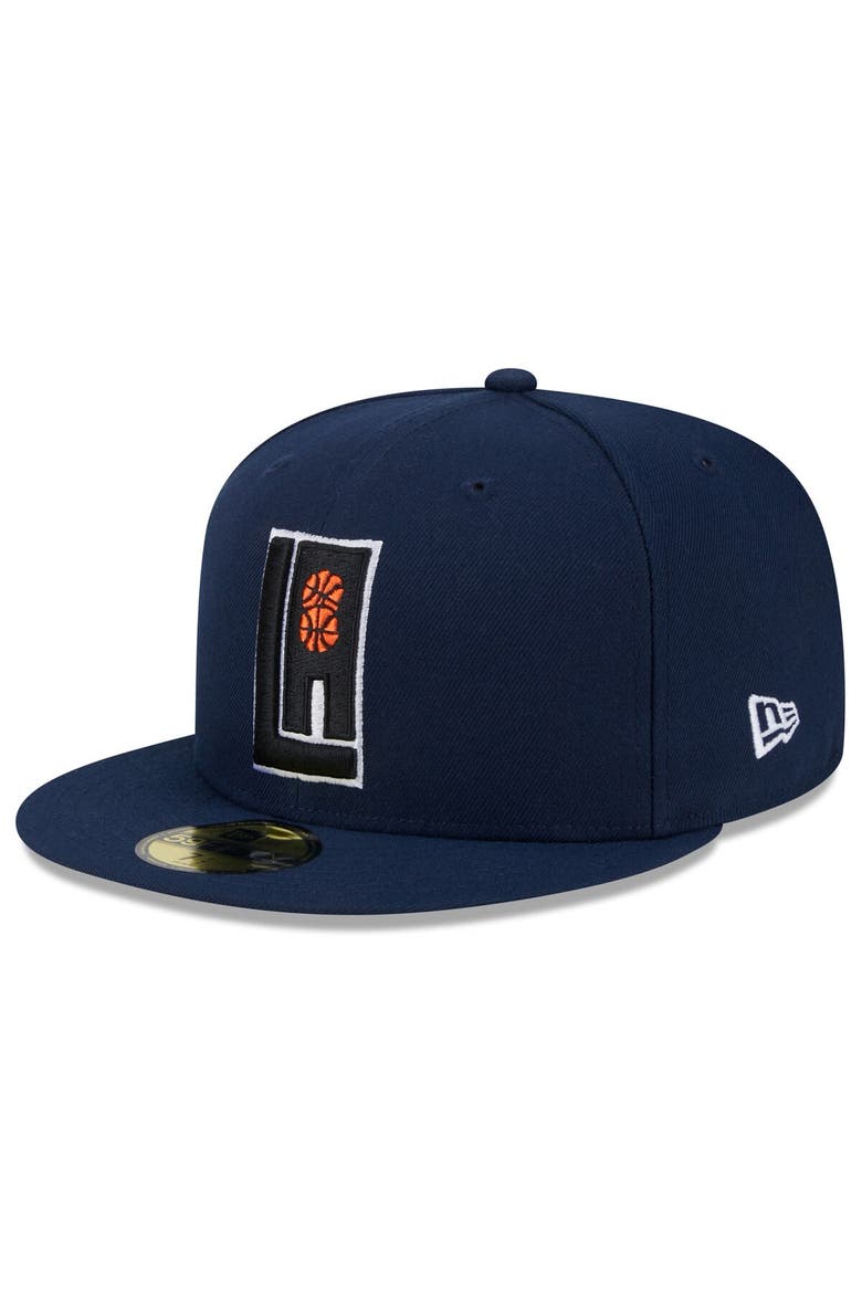 Men's New Era  Navy LA Clippers 2023/24 City Edition Alternate 59FIFTY Fitted Hat, Alternate, color, Navy