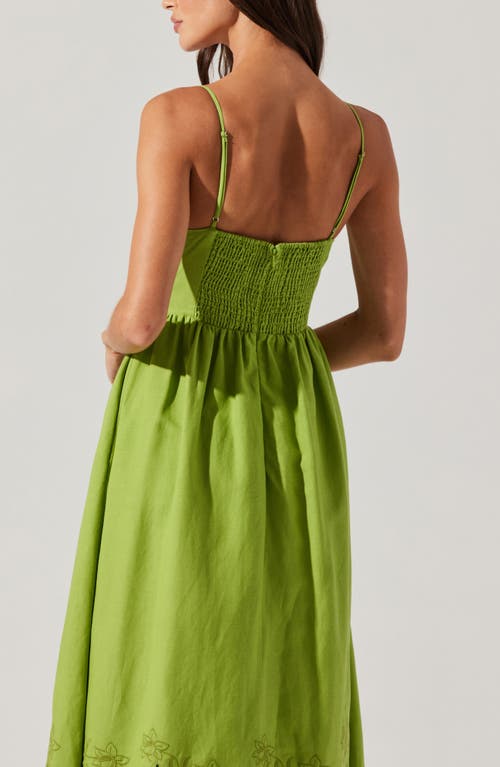 Astr The Label Kaidi Ramie Blend Midi Sundress