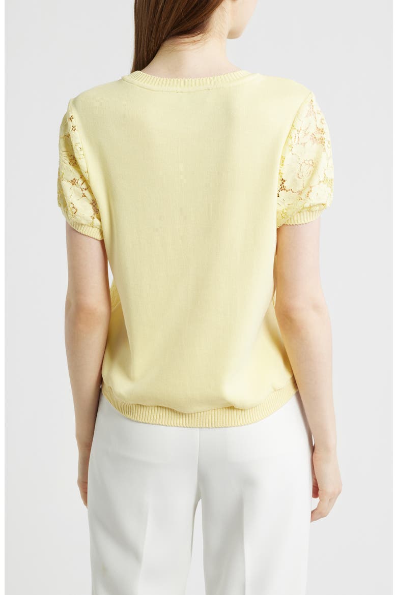 Lace Front Sweater, Alternate, color, BUTTERCUP
