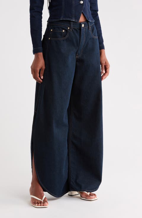 Rori High Waist Curved Wide Leg Jeans