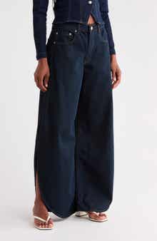 Rori High Waist Curved Wide Leg Jeans
