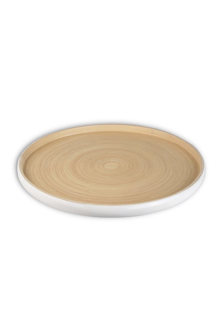 Serving Tray, 16 Inch, Main, color, White