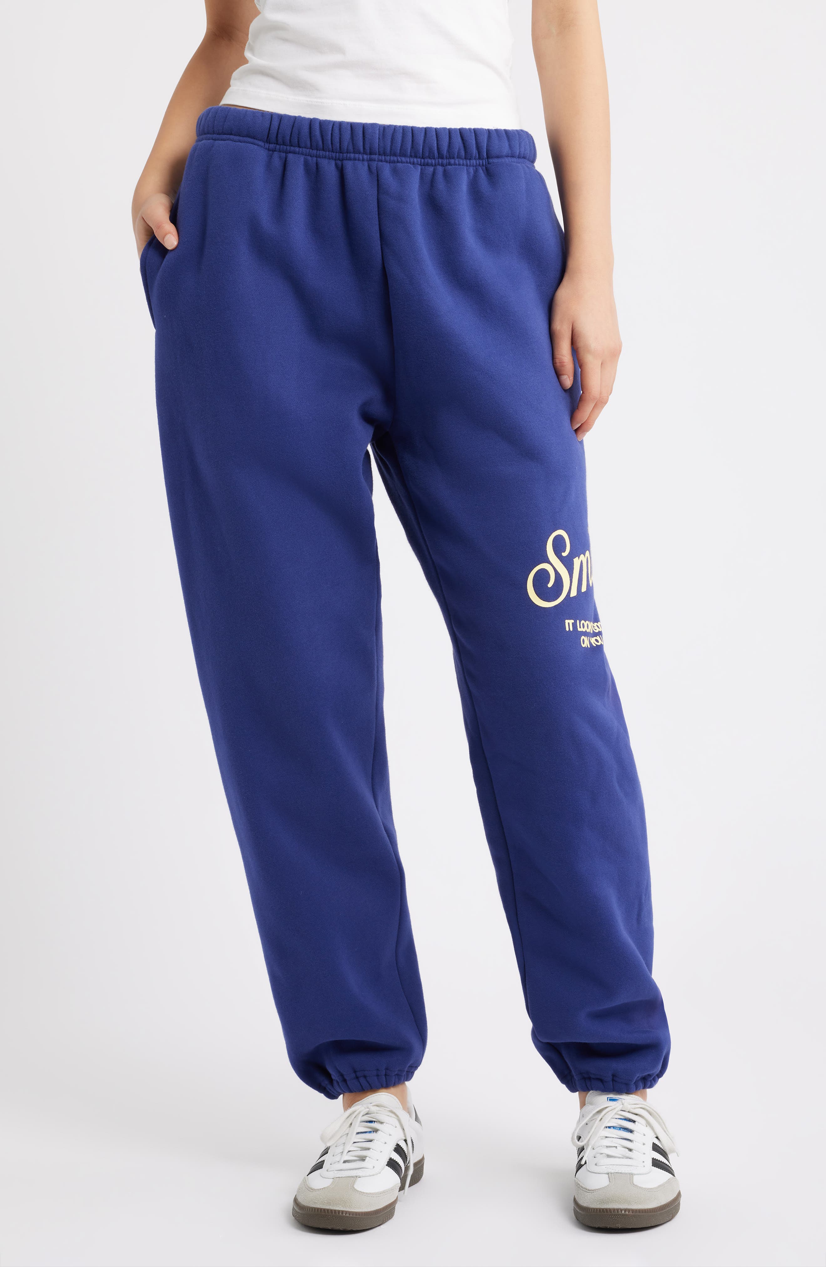 THE MAYFAIR GROUP Smile Cotton Blend Sweatpants