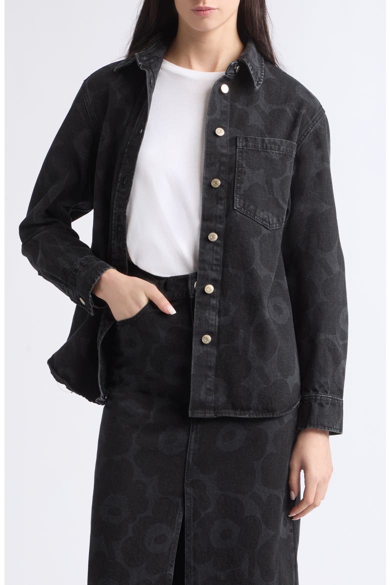 Maridenim Unikko Button-Up Shirt, Main, color, WASHED BLACK