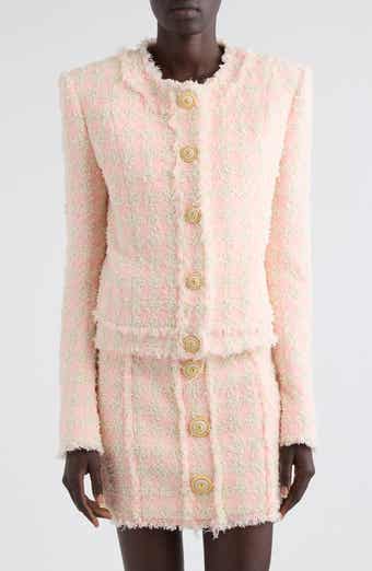 Balmain Crop Sequin Tweed Jacket | Nordstrom Balmain Crop Sequin Tweed Jacket | Nordstrom