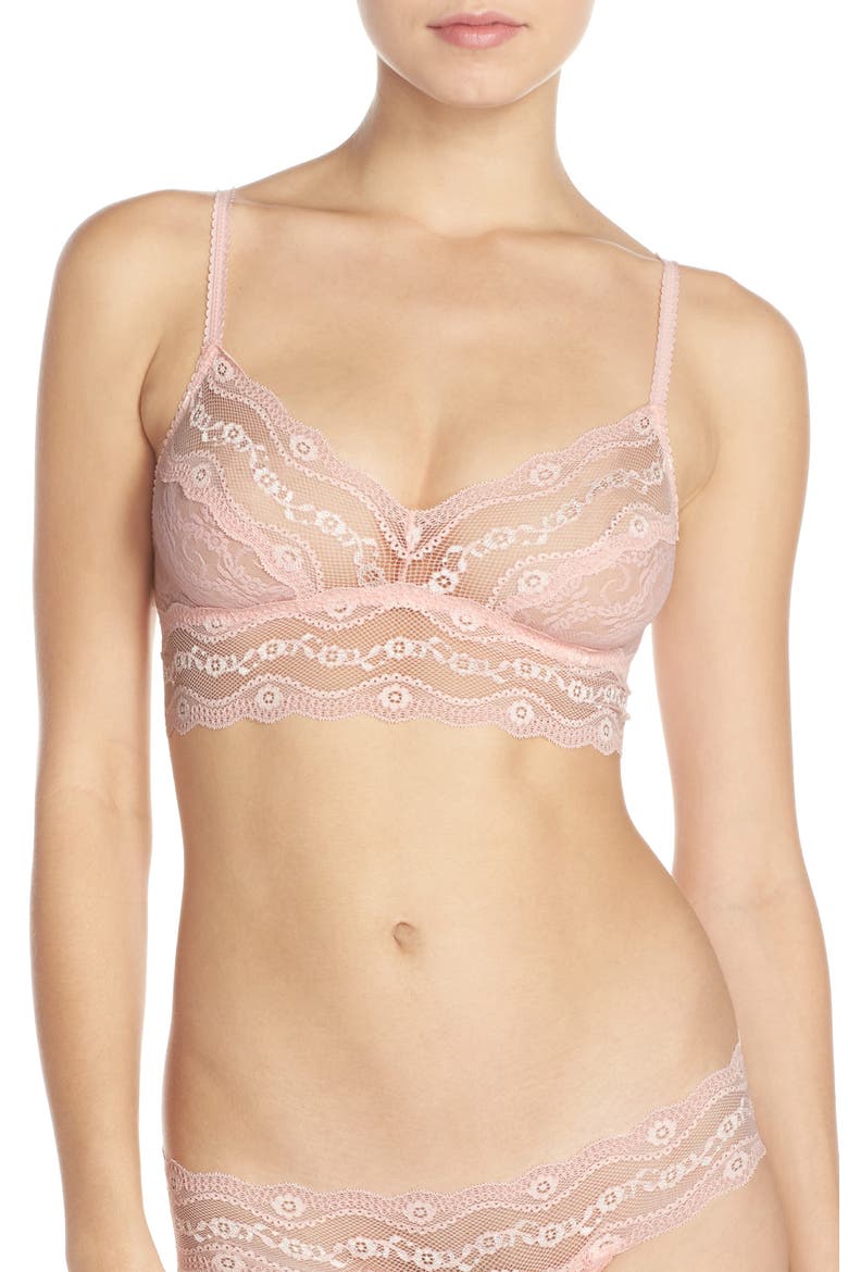 Lace Kiss Bralette, Main, color, ROSE SMOKE