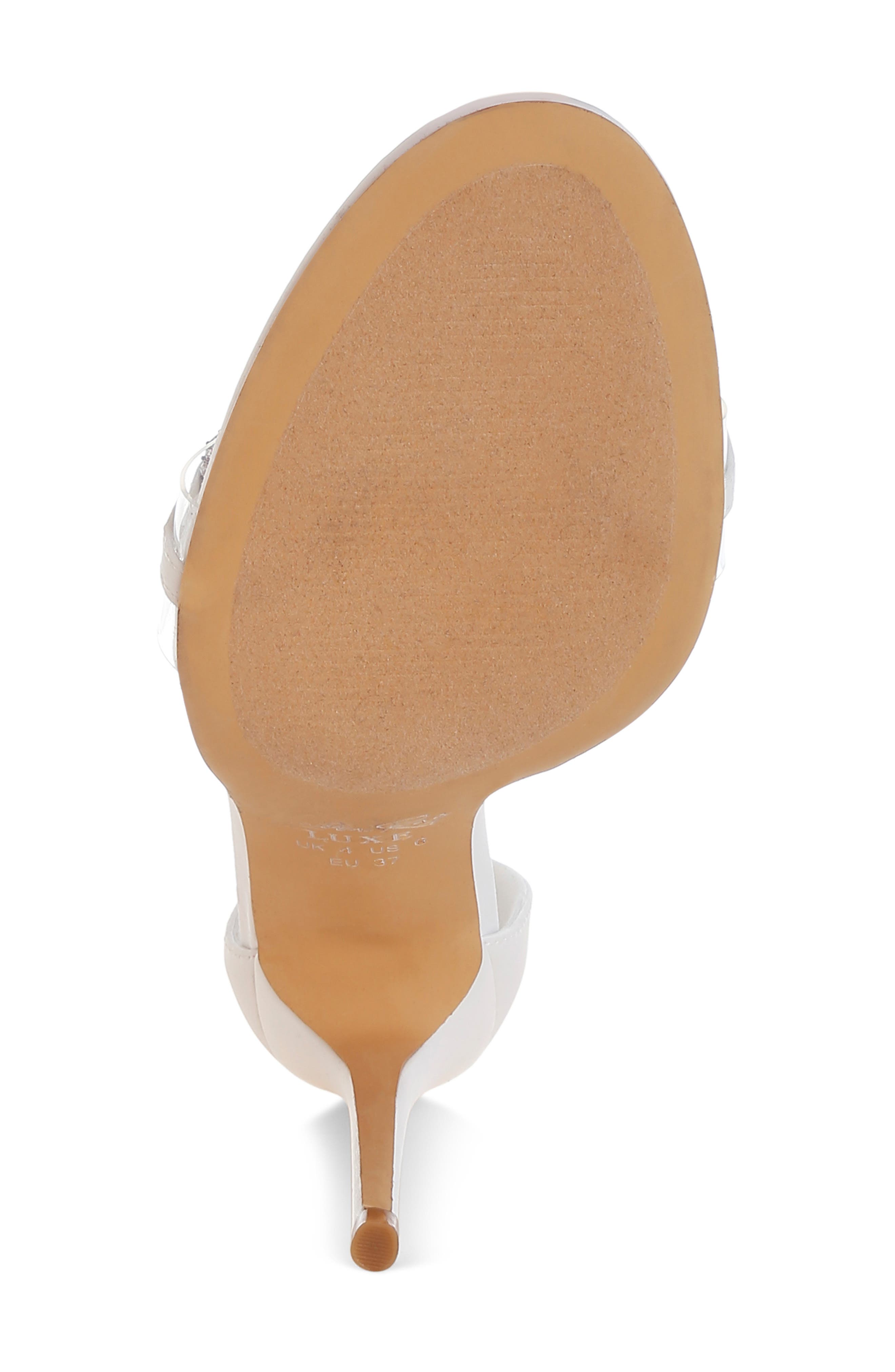 LONDON RAG Rabenda Rhinestone Stiletto Sandal, Alternate, color, White