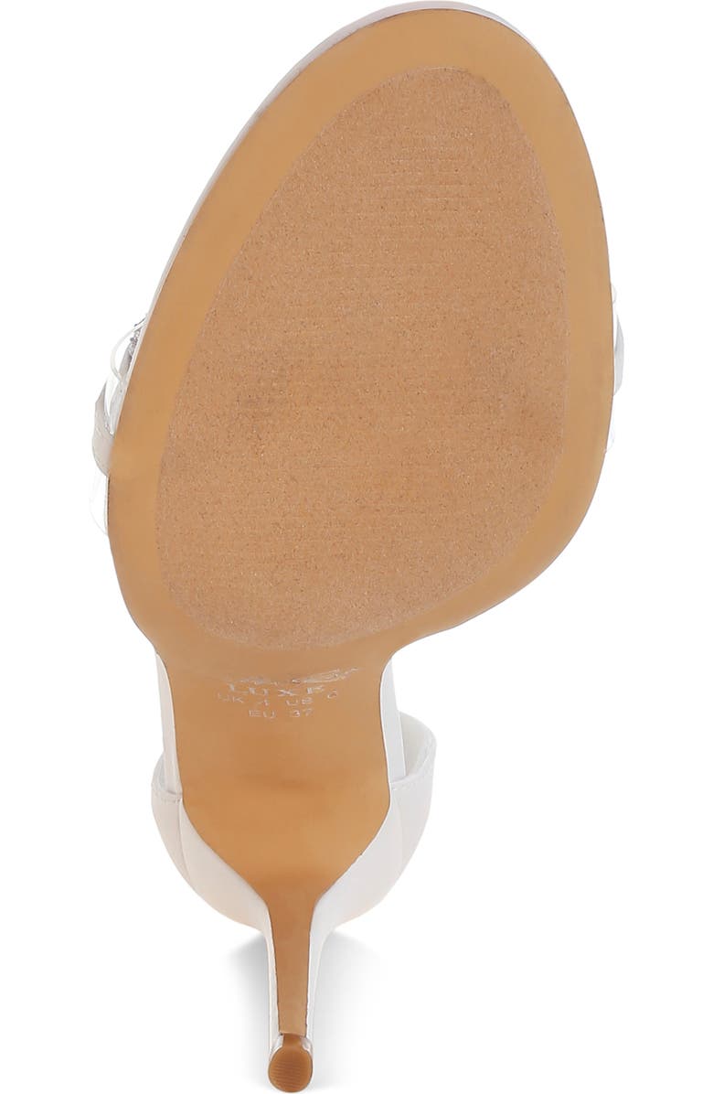 LONDON RAG Rabenda Rhinestone Stiletto Sandal, Alternate, color, White