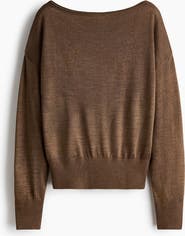 H&M Fine-knit One-shoulder Top