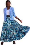 Jessica London Flowing Crinkled Maxi Skirt