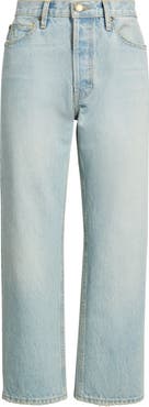 THE GREAT. The Wayne Crop Straight Leg Jeans