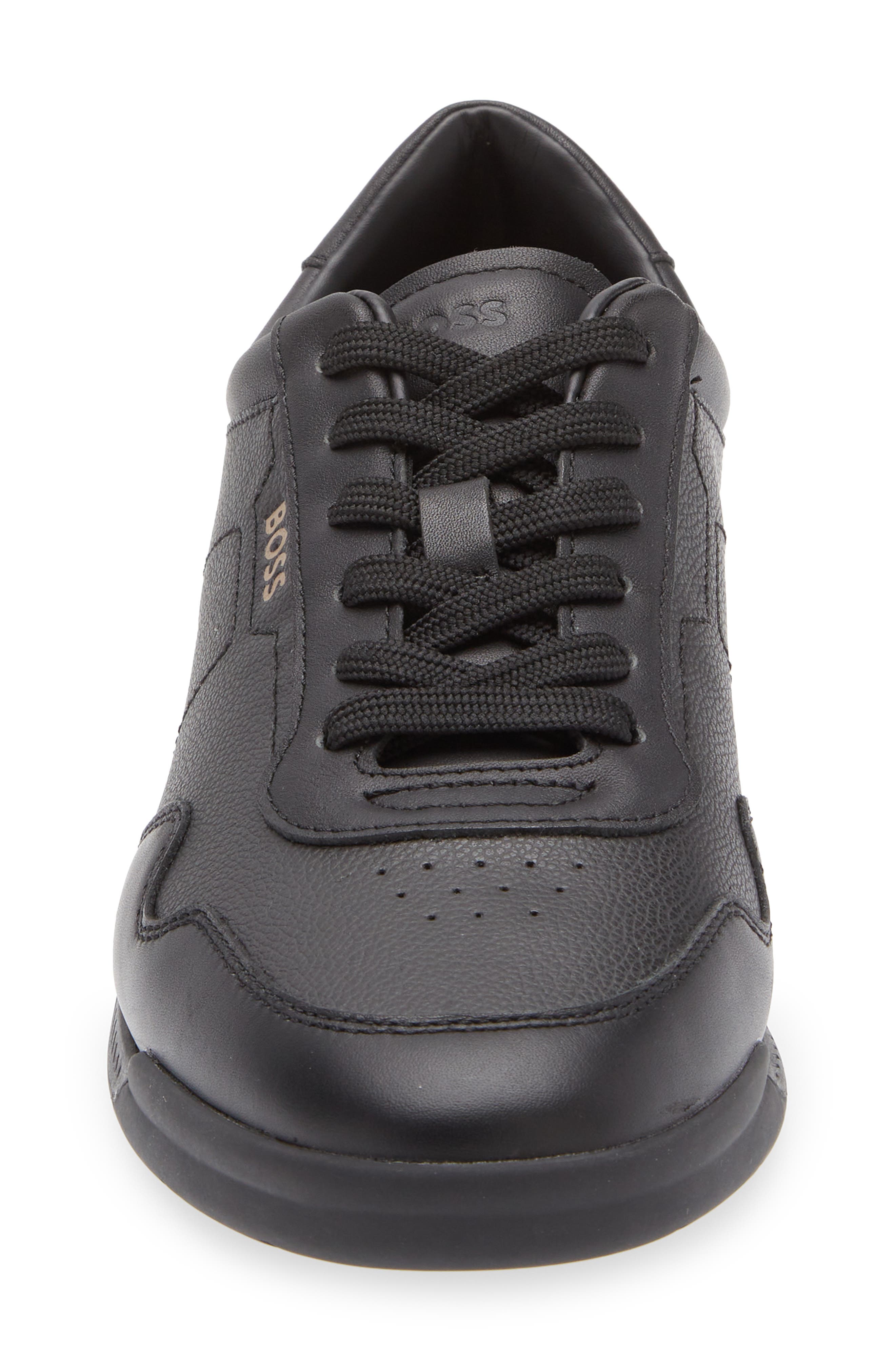 BOSS Titanium Low Top Sneaker, Alternate, color, Black