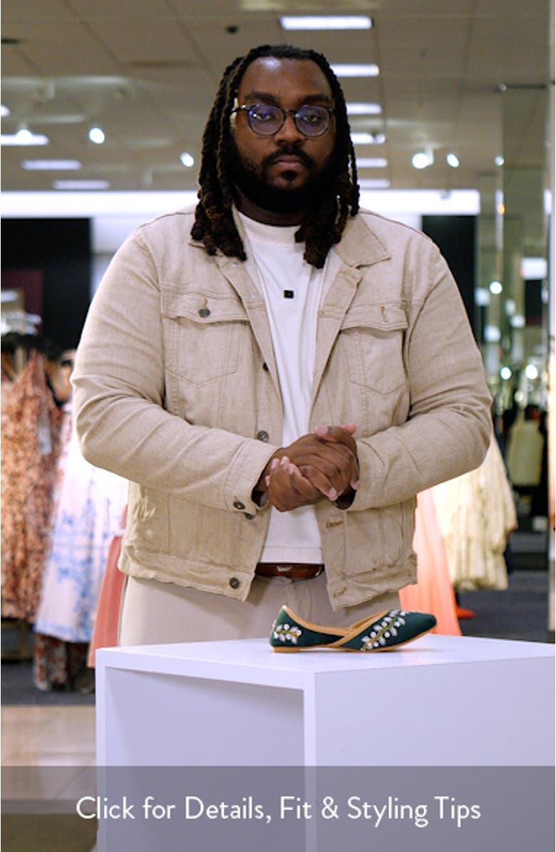 Rania Embroidered Jutti Flat, sales video thumbnail