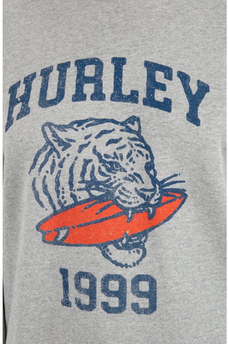 Wildcat Graphic Oversized Sweatshirt, Alternate, color, GREY HEATHER