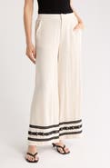 Love By Design Embroidered Wide Leg Pants