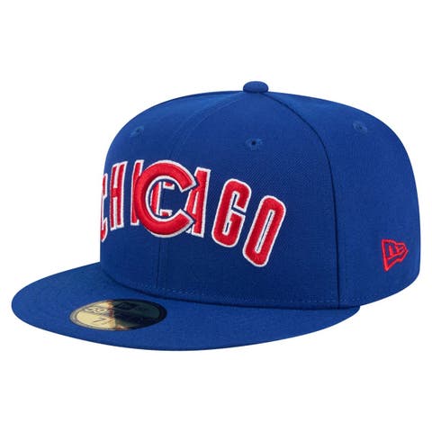 Men's New Era Royal Chicago Cubs Overlap 59FIFTY Fitted Hat