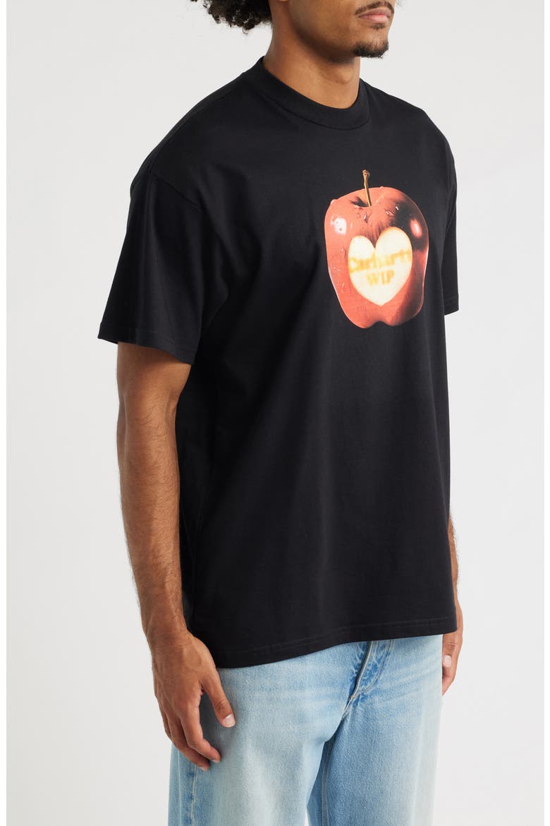 Spoiled Organic Cotton Graphic T-Shirt, Alternate, color, BLACK