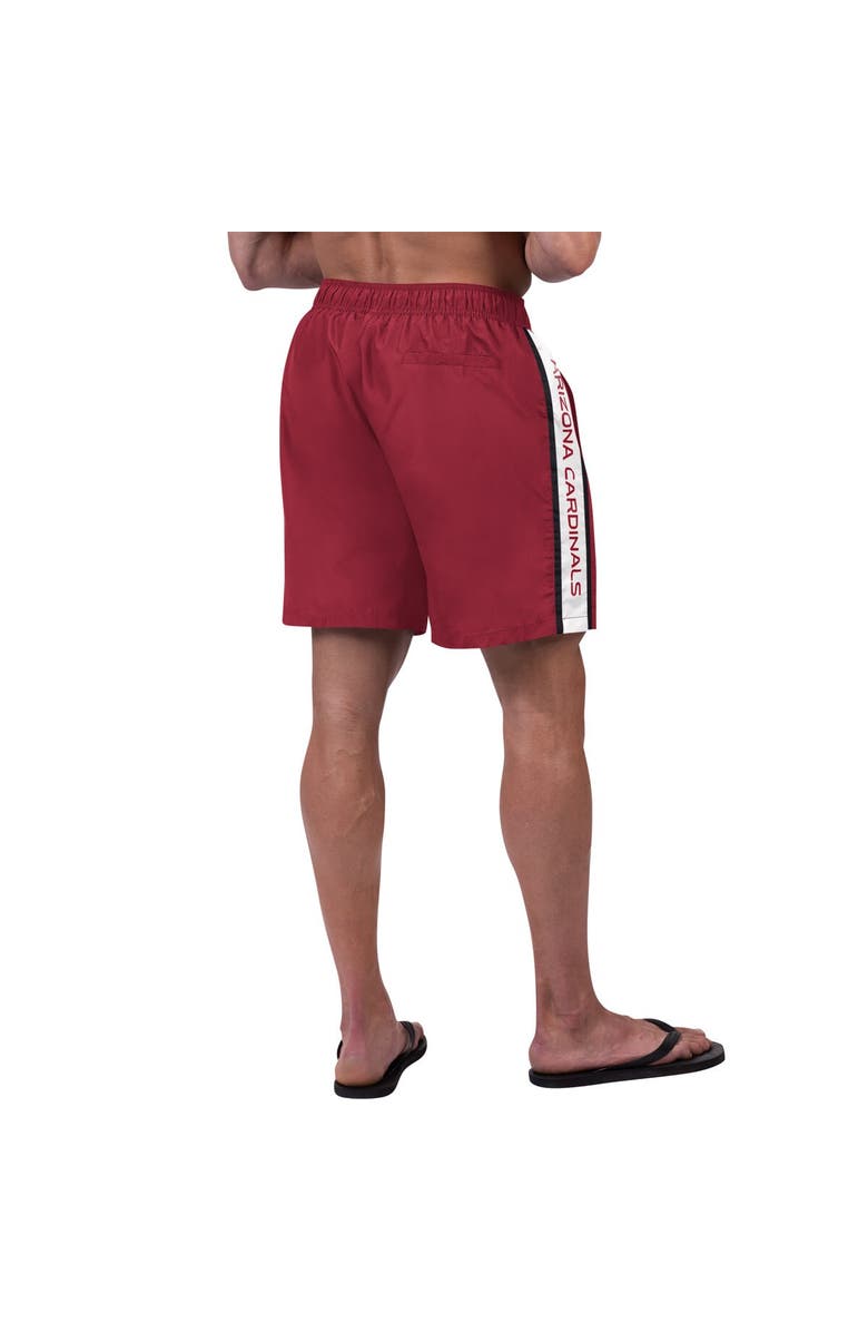G-III SPORTS BY CARL BANKS Men's G-III Sports by Carl Banks Cardinal Arizona Cardinals Streamline Volley Swim Shorts, Alternate, color, Cardinal
