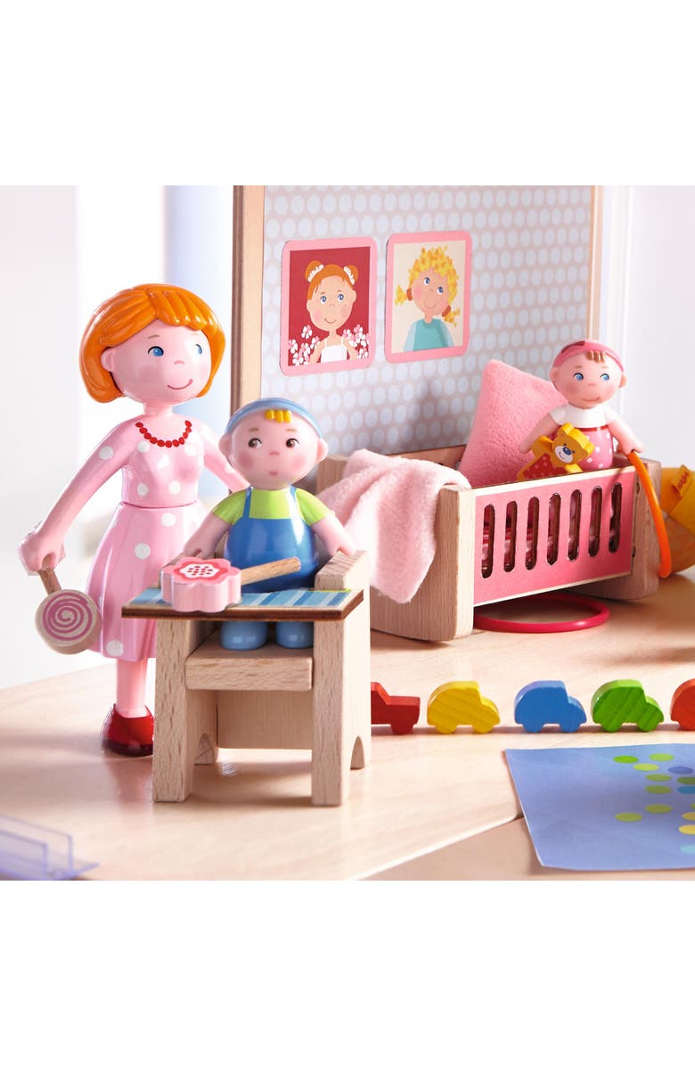 HABA Little Friends Babies Marie & Max - 2.5" Twin Baby Dollhouse Toy Figures, Alternate, color, Multi