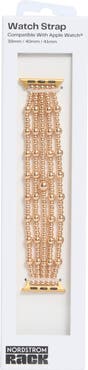 NORDSTROM RACK Beaded Multistrand Apple Watch® Watchband
